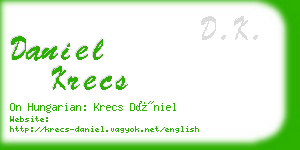 daniel krecs business card